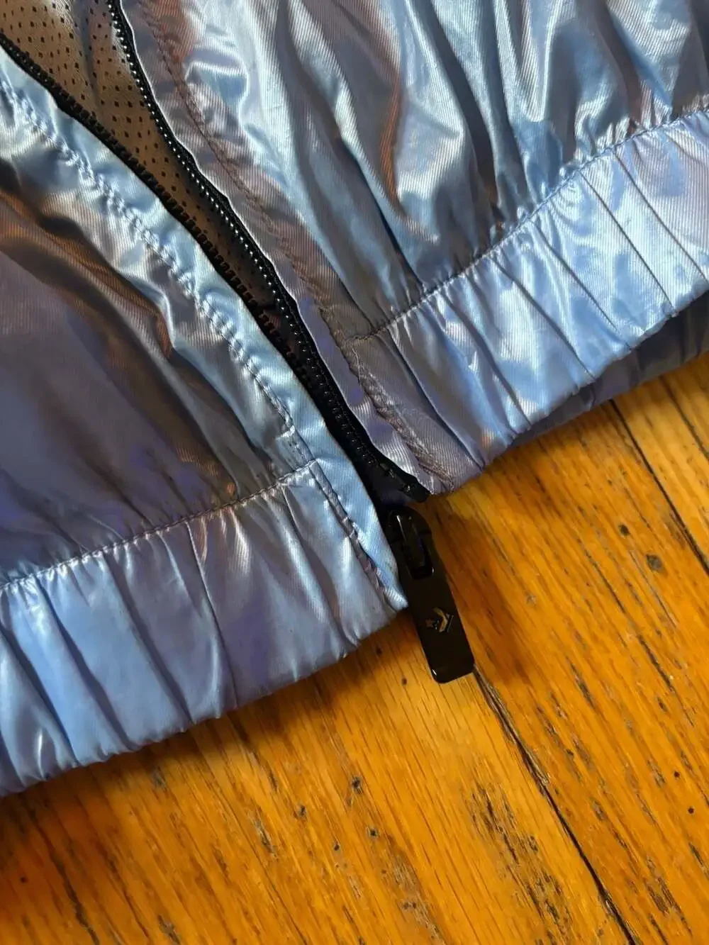 Converse Girls Metallic Shiny Full-Zip Windbreaker Jacket